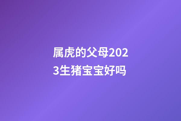 属虎的父母2023生猪宝宝好吗