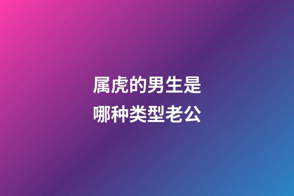 属虎的男生是哪种类型老公