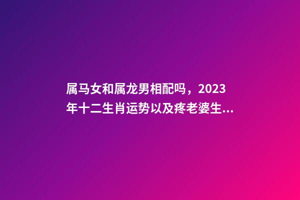 属马女和属龙男相配吗，2023年十二生肖运势以及疼老婆生肖和旺夫生肖大全