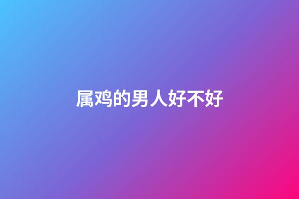 属鸡的男人好不好