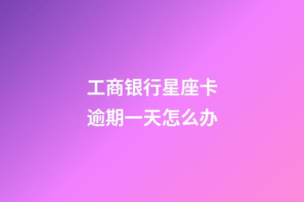 工商银行星座卡逾期一天怎么办-第1张-星座运势-玄机派