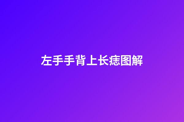左手手背上长痣图解