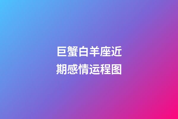 巨蟹白羊座近期感情运程图-第1张-星座运势-玄机派