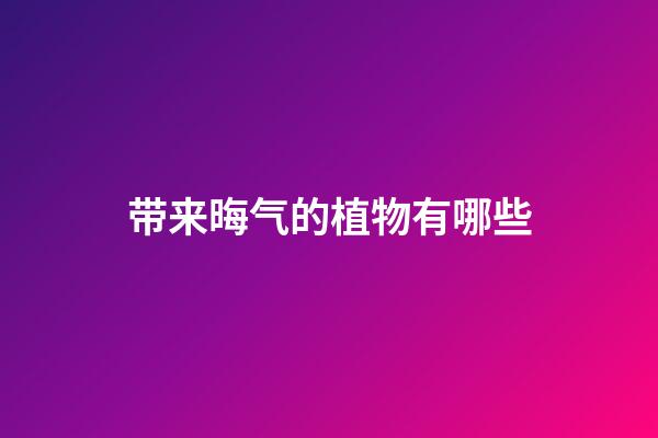 带来晦气的植物有哪些