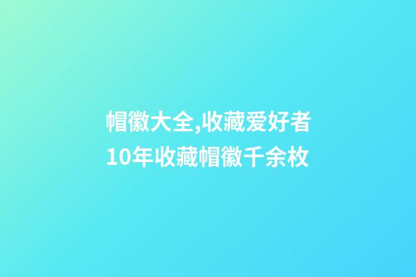 帽徽大全,收藏爱好者10年收藏帽徽千余枚-第1张-观点-玄机派