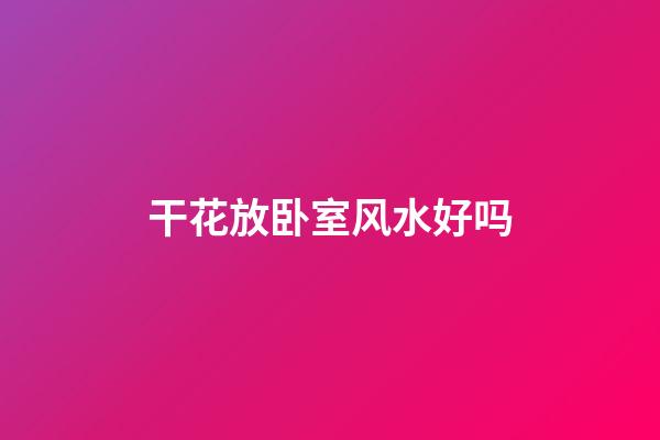 干花放卧室风水好吗