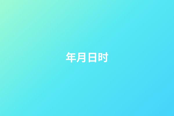 年月日时