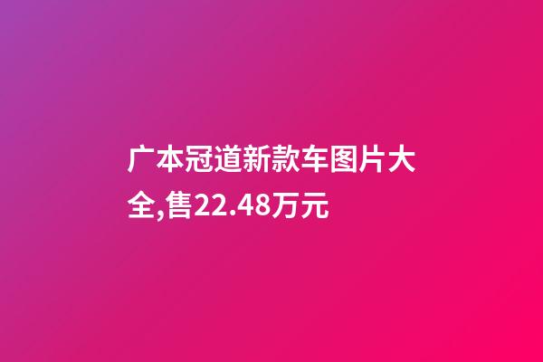 广本冠道新款车图片大全,售22.48万元-第1张-观点-玄机派