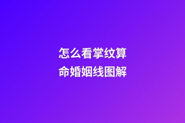 怎么看掌纹算命婚姻线图解