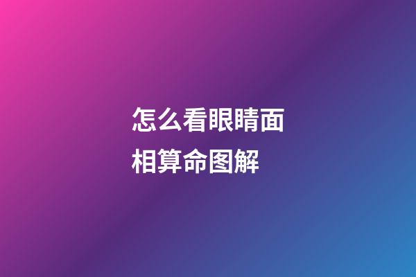 怎么看眼睛面相算命图解