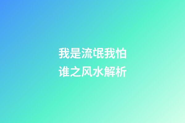 我是流氓我怕谁之风水解析