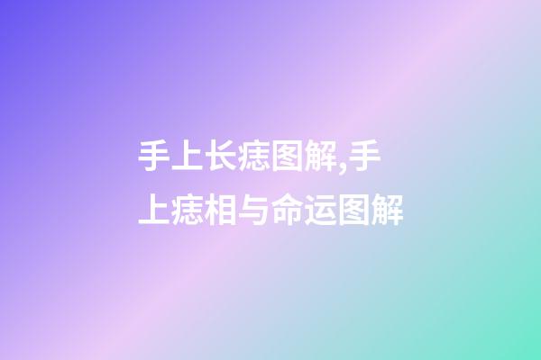 手上长痣图解,手上痣相与命运图解