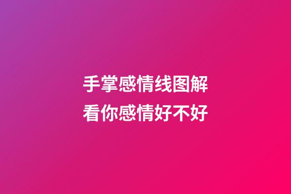 手掌感情线图解看你感情好不好