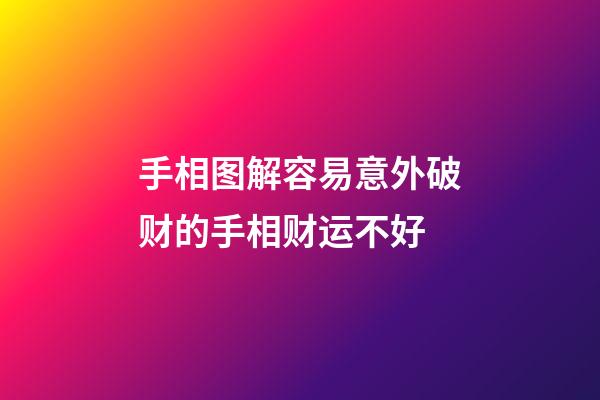 手相图解容易意外破财的手相财运不好