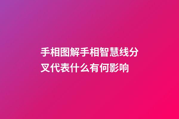 手相图解手相智慧线分叉代表什么有何影响