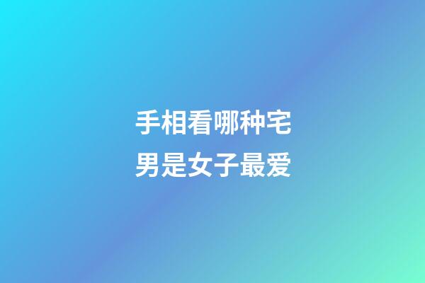 手相看哪种宅男是女子最爱