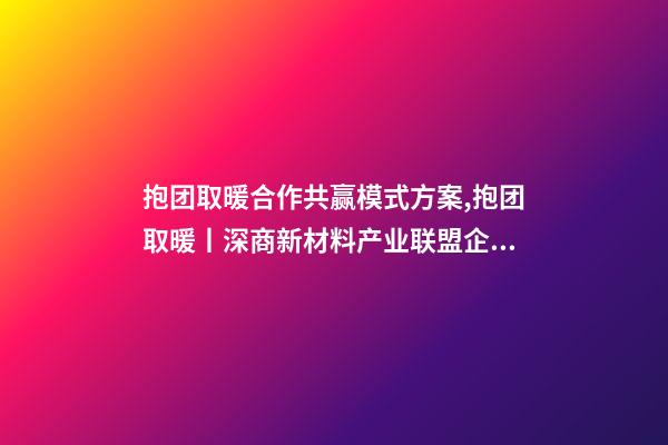 抱团取暖合作共赢模式方案,抱团取暖丨深商新材料产业联盟企业聚心合力-第1张-观点-玄机派