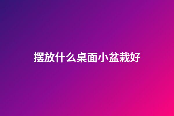 摆放什么桌面小盆栽好
