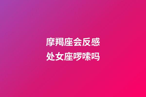 摩羯座会反感处女座啰嗦吗-第1张-星座运势-玄机派