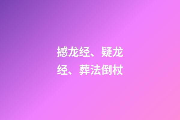 撼龙经、疑龙经、葬法倒杖