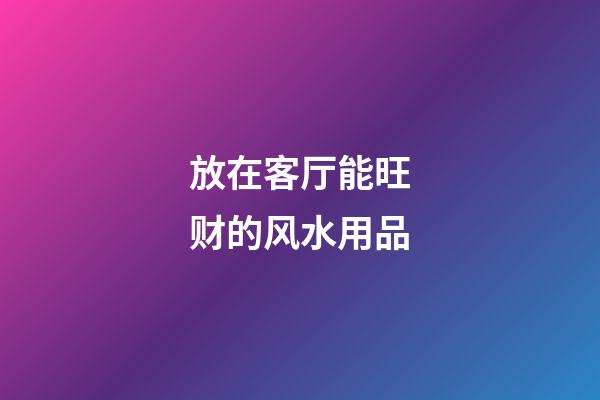 放在客厅能旺财的风水用品