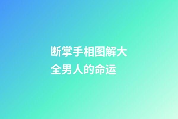 断掌手相图解大全男人的命运