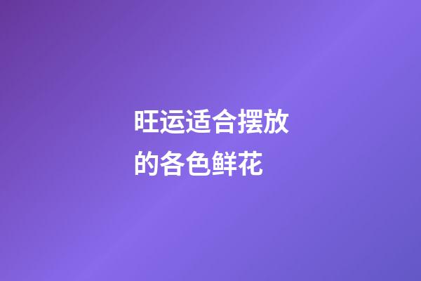 旺运适合摆放的各色鲜花