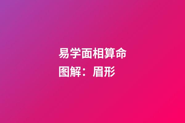 易学面相算命图解：眉形