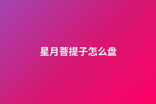星月菩提子怎么盘