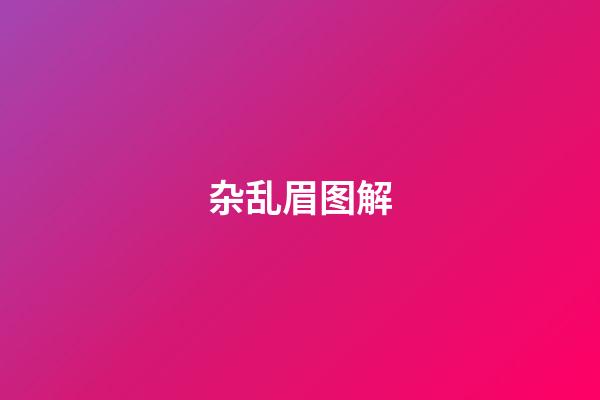 杂乱眉图解