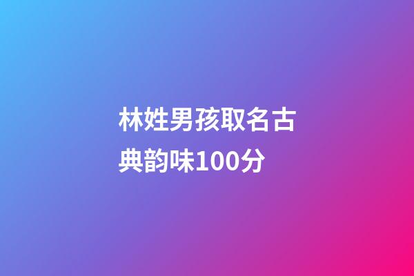 林姓男孩取名古典韵味100分