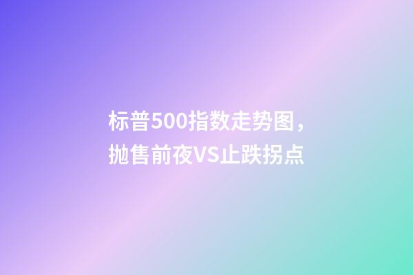 标普500指数走势图，抛售前夜VS止跌拐点-第1张-观点-玄机派