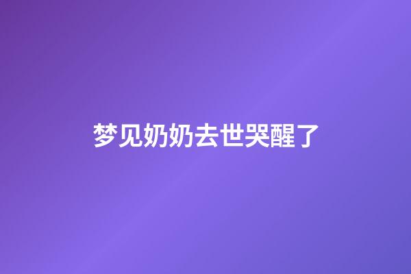 梦见奶奶去世哭醒了