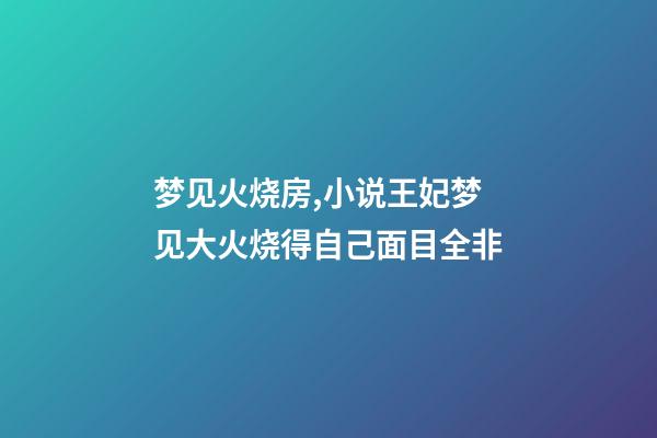 梦见火烧房,小说王妃梦见大火烧得自己面目全非-第1张-观点-玄机派