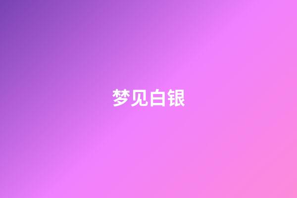 梦见白银