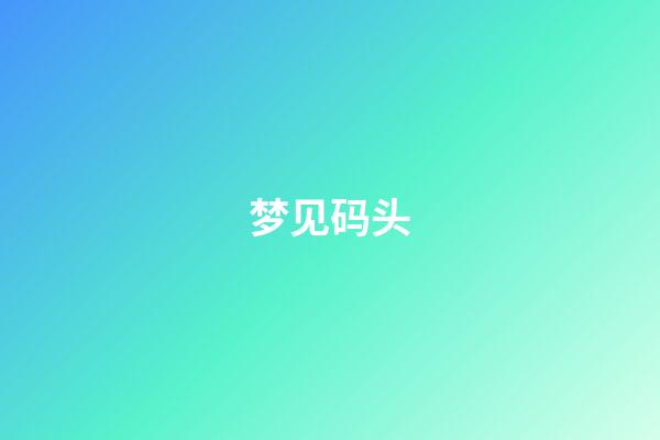 梦见码头