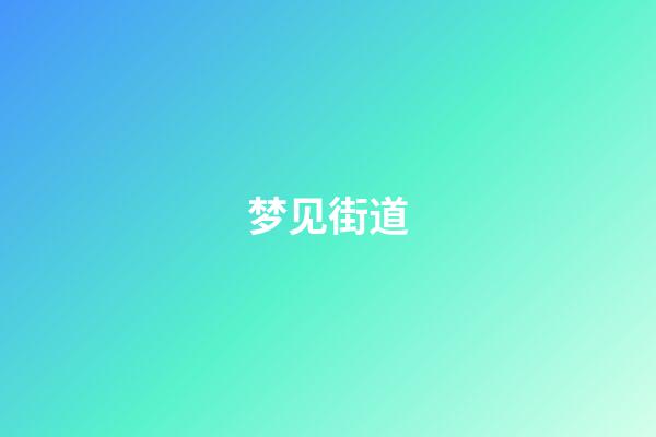 梦见街道