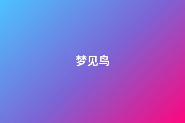 梦见鸟