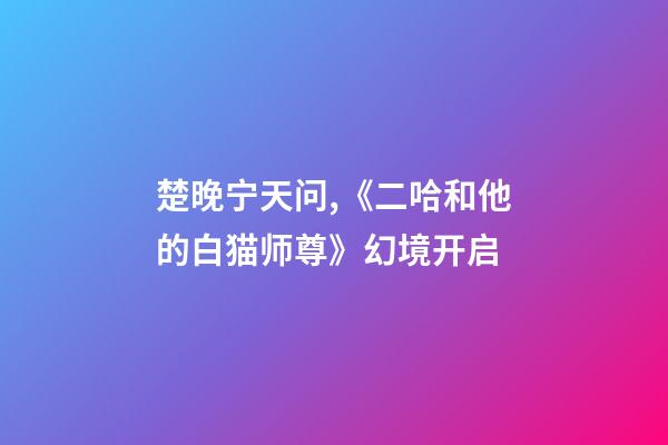 楚晚宁天问,《二哈和他的白猫师尊》幻境开启-第1张-观点-玄机派