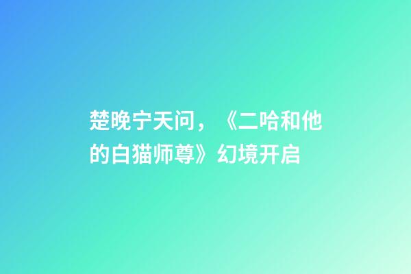 楚晚宁天问，《二哈和他的白猫师尊》幻境开启-第1张-观点-玄机派