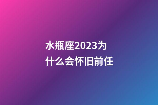 水瓶座2023为什么会怀旧前任-第1张-星座运势-玄机派