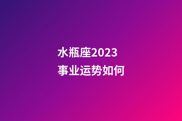 水瓶座2023事业运势如何-第1张-星座运势-玄机派