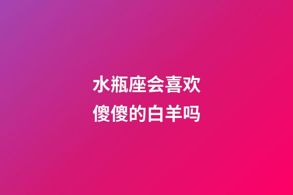 水瓶座会喜欢傻傻的白羊吗-第1张-星座运势-玄机派