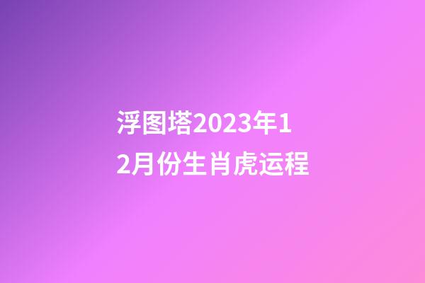 浮图塔2023年12月份生肖虎运程