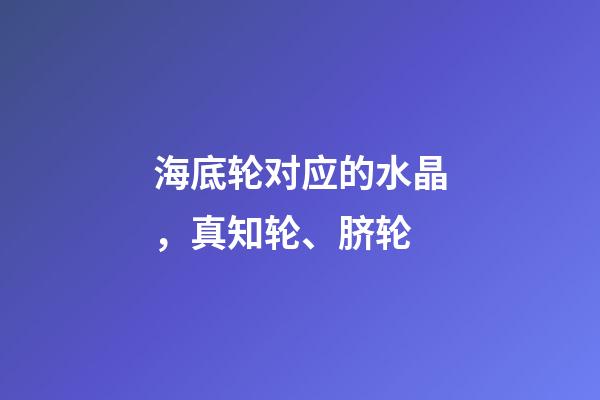 海底轮对应的水晶，真知轮、脐轮-第1张-观点-玄机派