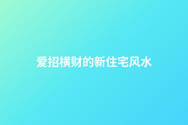 爱招横财的新住宅风水