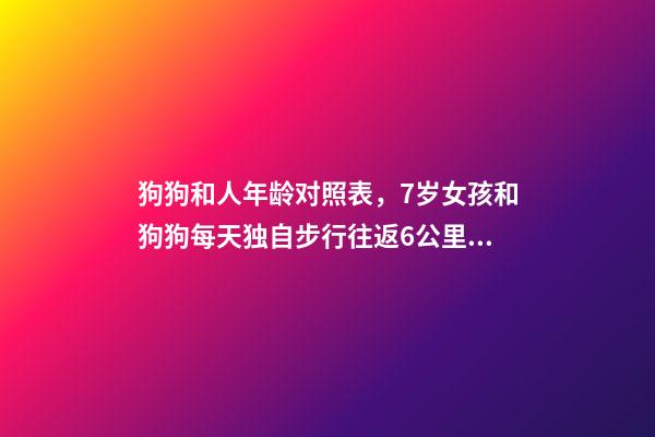 狗狗和人年龄对照表，7岁女孩和狗狗每天独自步行往返6公里上学-第1张-观点-玄机派