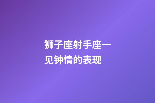 狮子座射手座一见钟情的表现-第1张-星座运势-玄机派