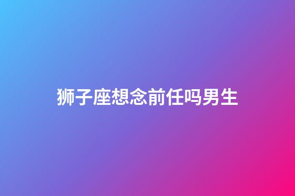 狮子座想念前任吗男生-第1张-星座运势-玄机派