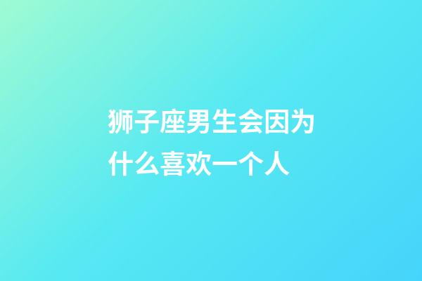 狮子座男生会因为什么喜欢一个人-第1张-星座运势-玄机派